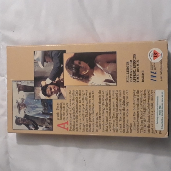 6/$15 Extreme prejudice IVE VHS video tape - Picture 3 of 7